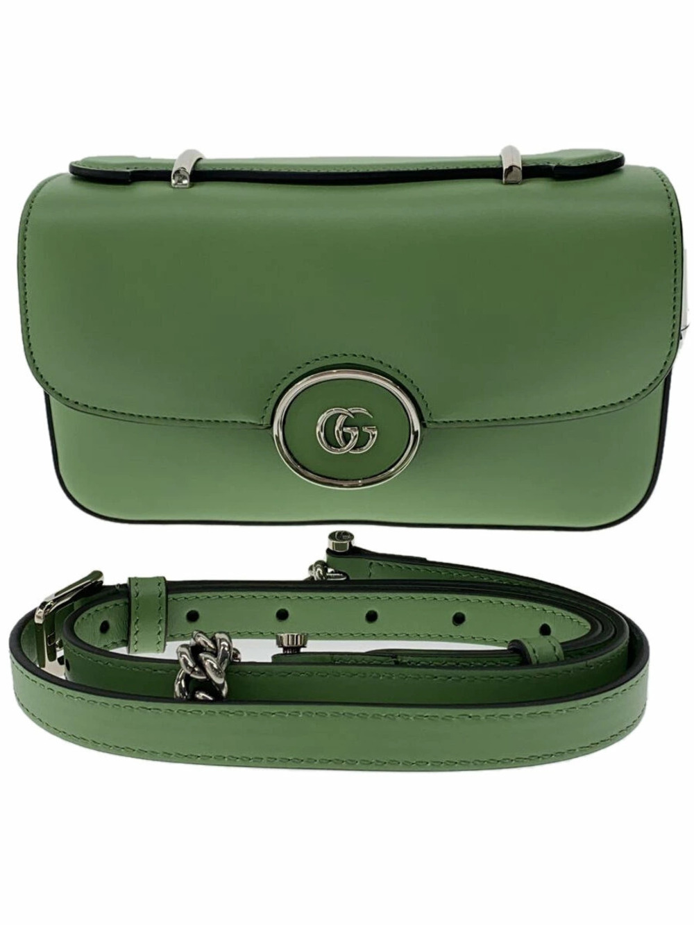 Gucci Shoulder Bag Leather Green